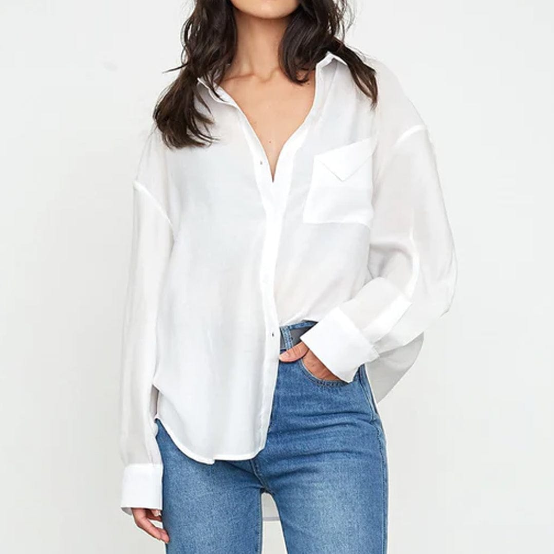 Hellen White Oversized Shirt