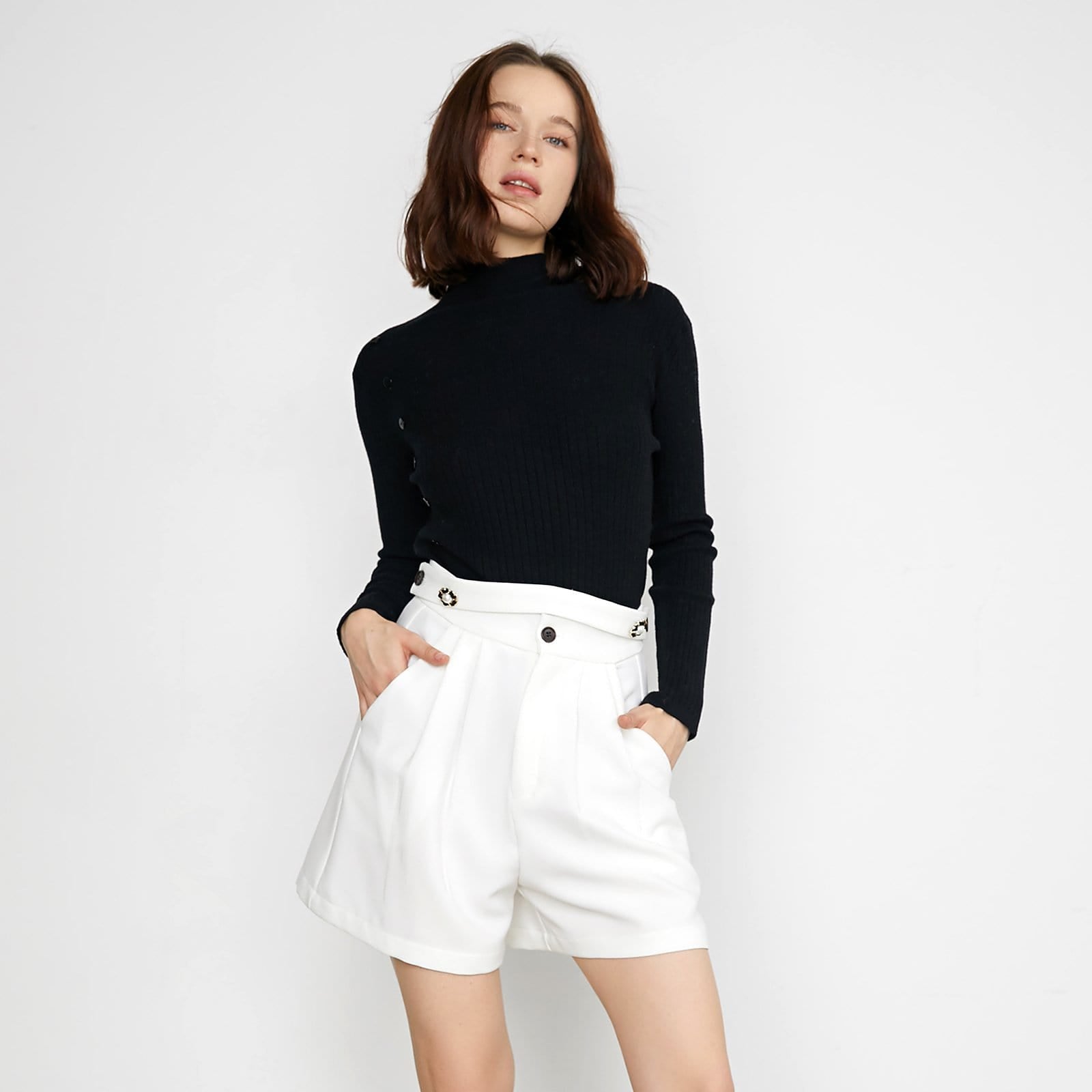 Rozlyn Black Essential Sweater