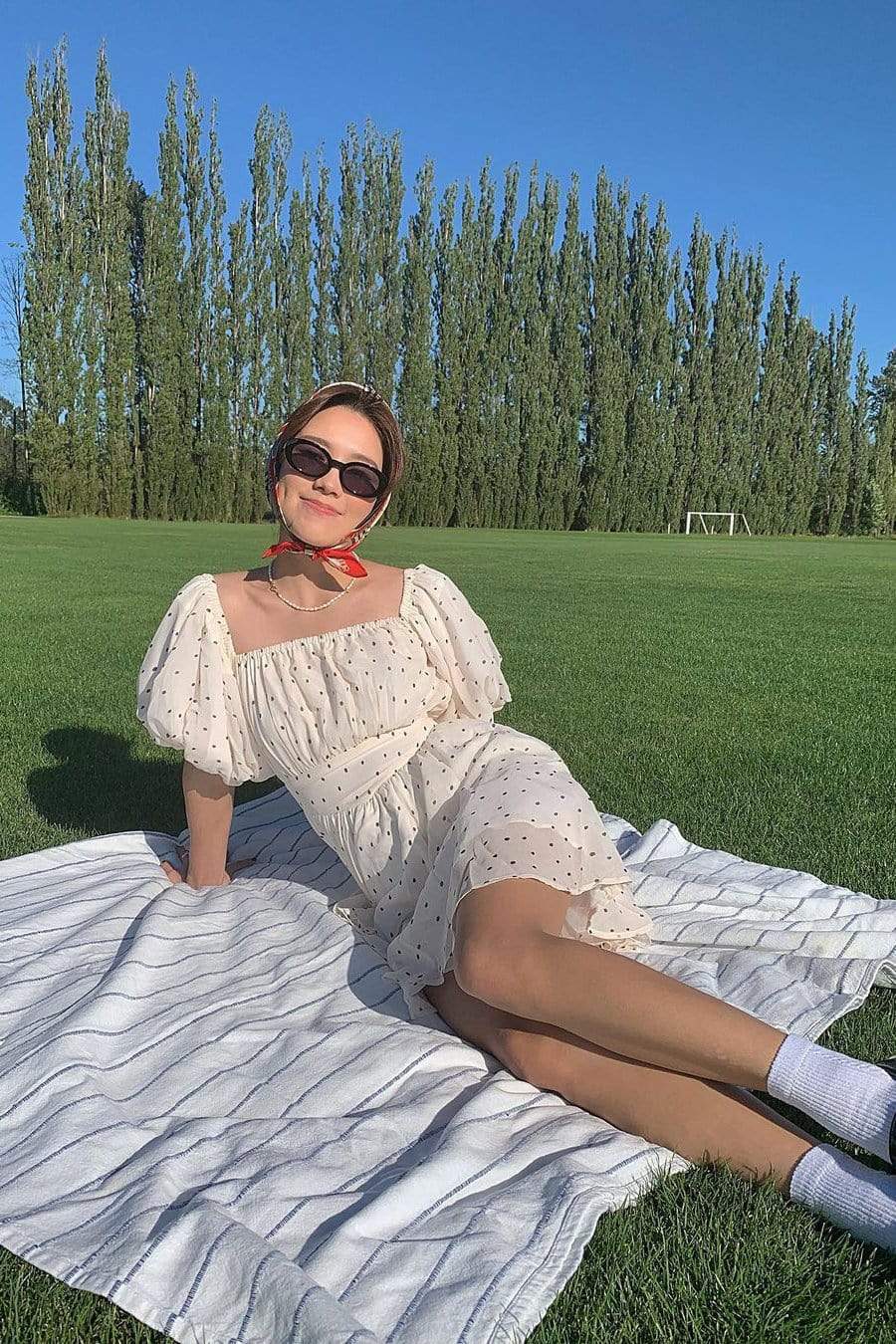 Ivory Garland Garden Dress