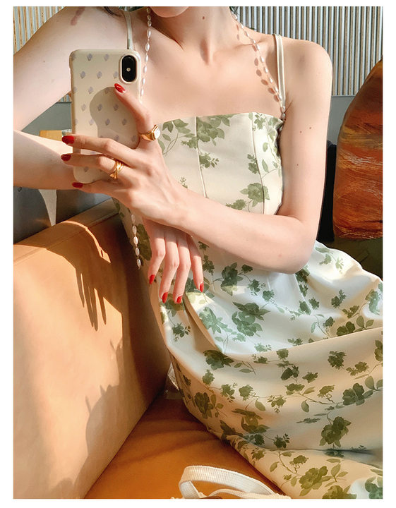 Pistachio Midi Slip Ivory Dress