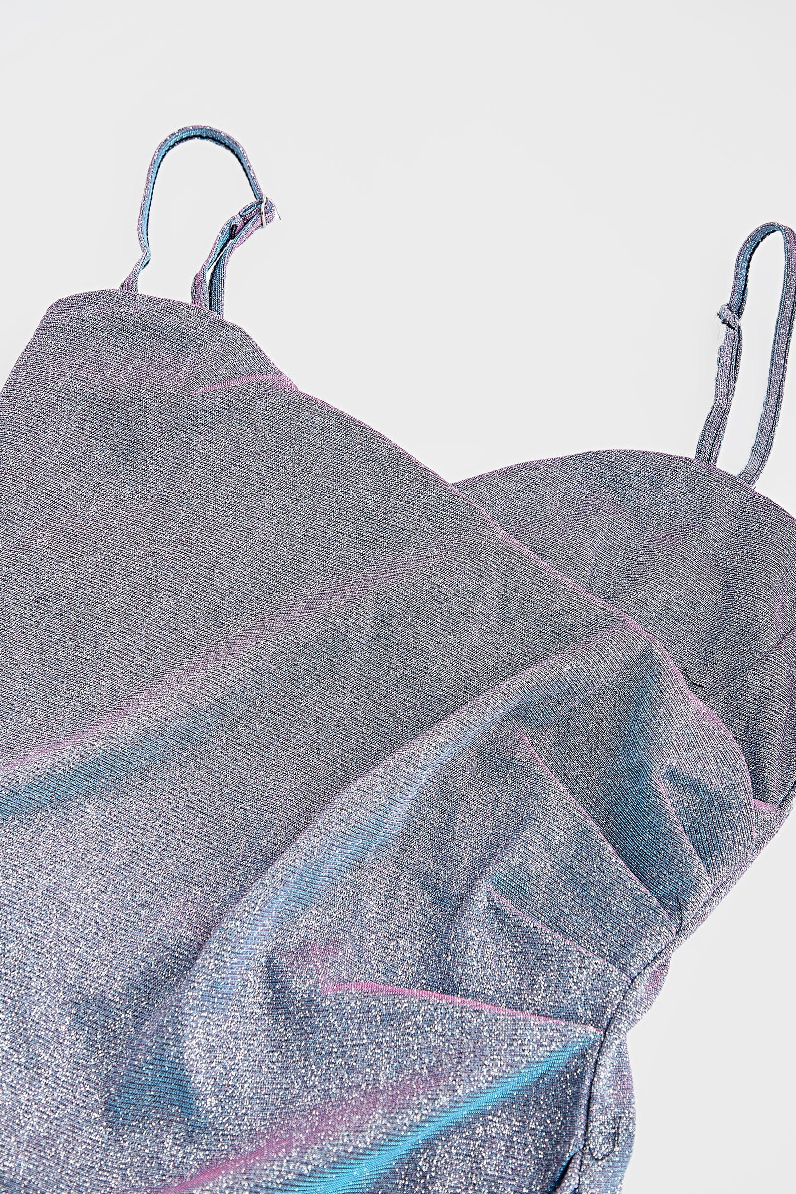 Havana Silver Sparkling Ruched Mini Dress