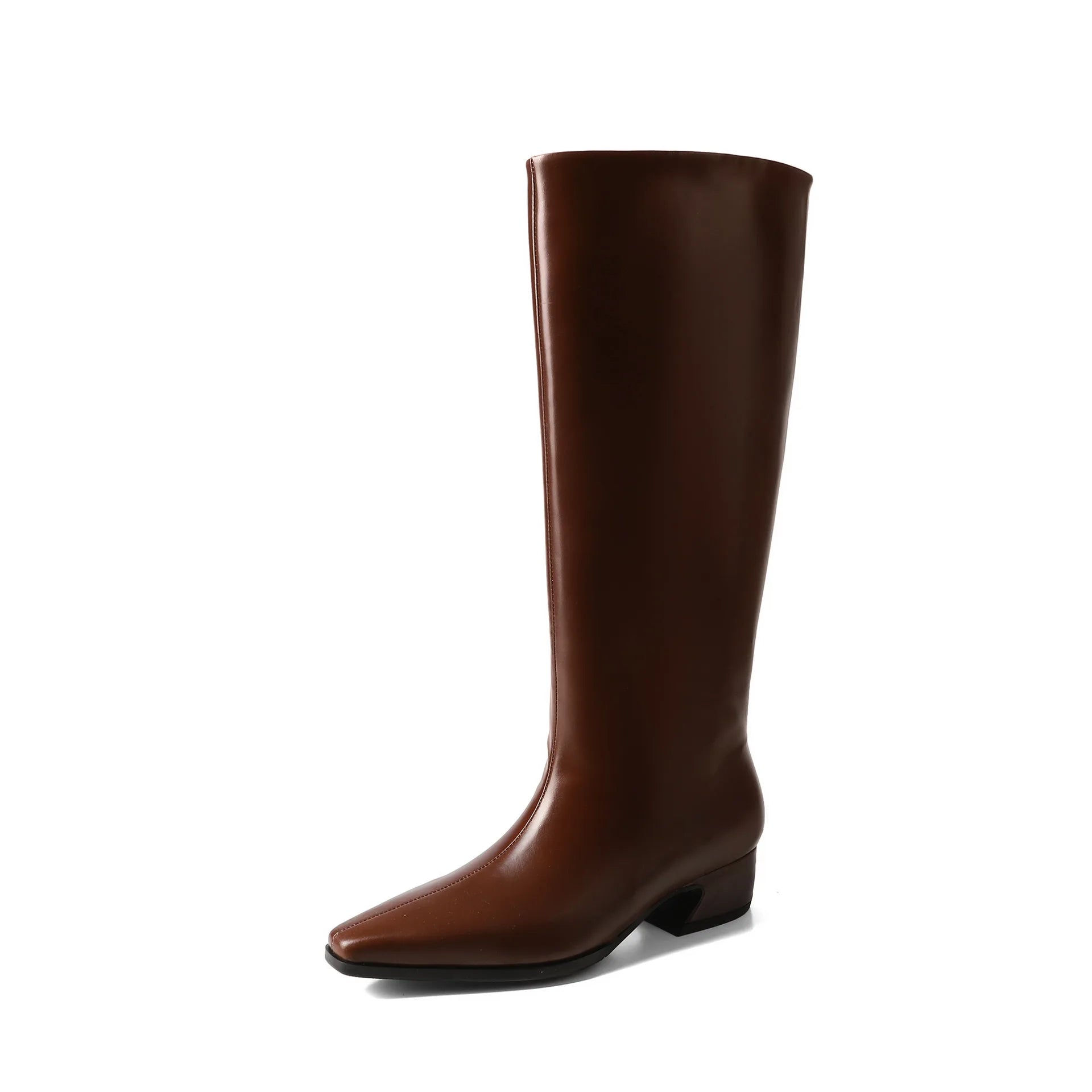 Autumn Cowhide Knee high Boots