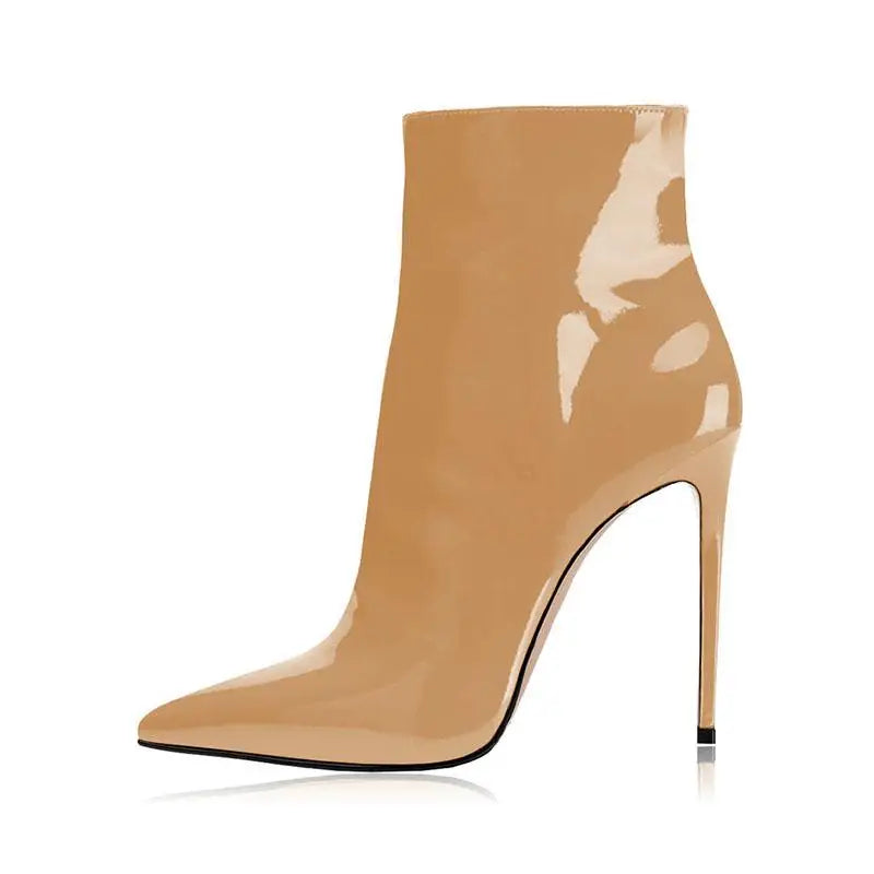 Autumn Patent Leather Modern Boots