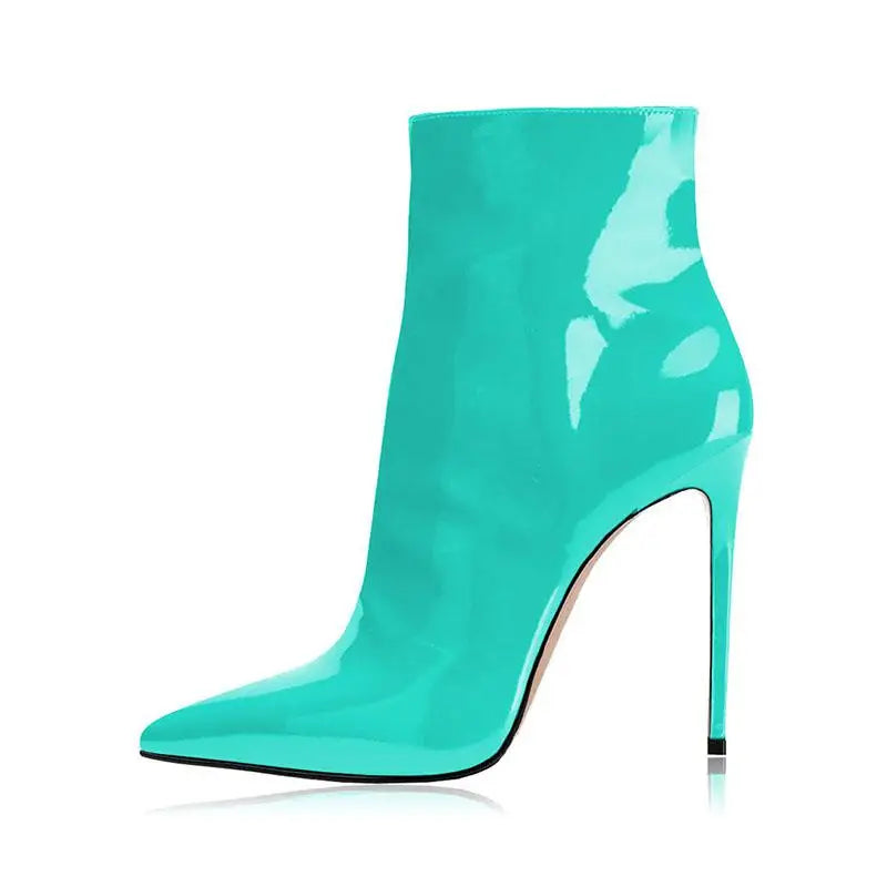 Autumn Patent Leather Modern Boots