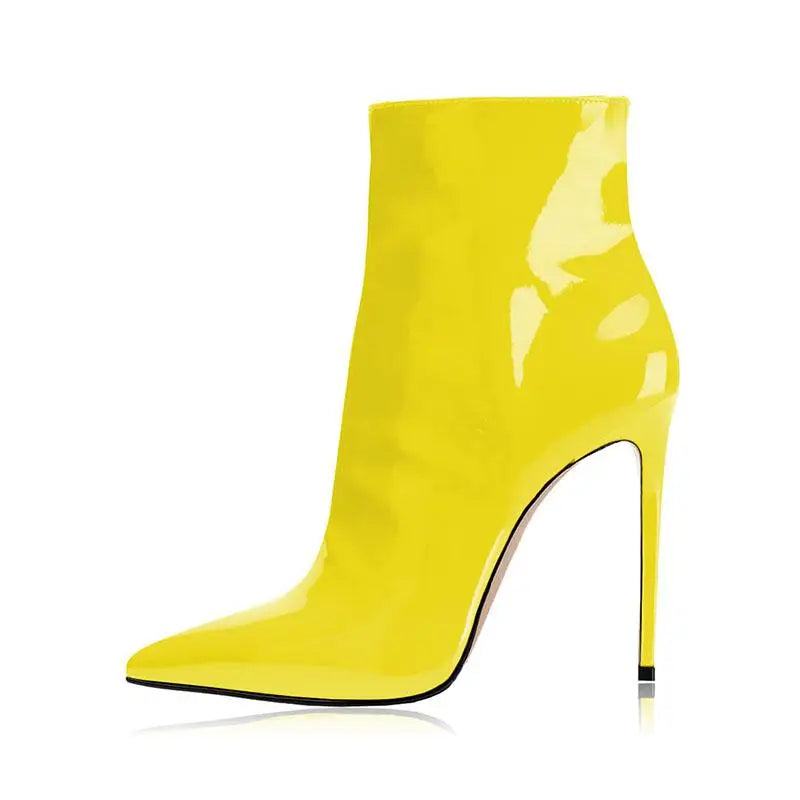 Autumn Patent Leather Modern Boots