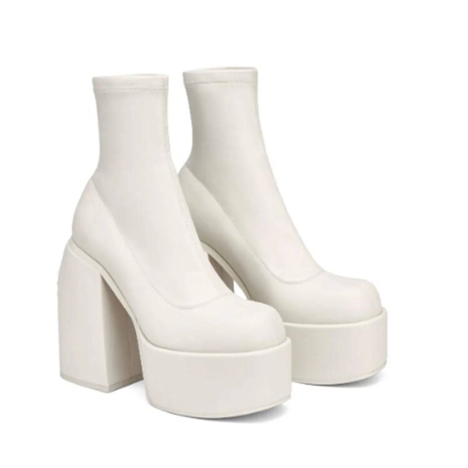 Autumn Patent Leather platform Short Boots