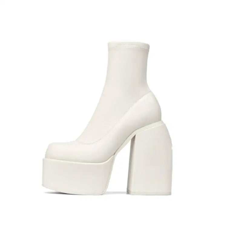 Autumn Patent Leather platform Short Boots