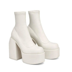 Autumn Patent Leather platform Short Boots