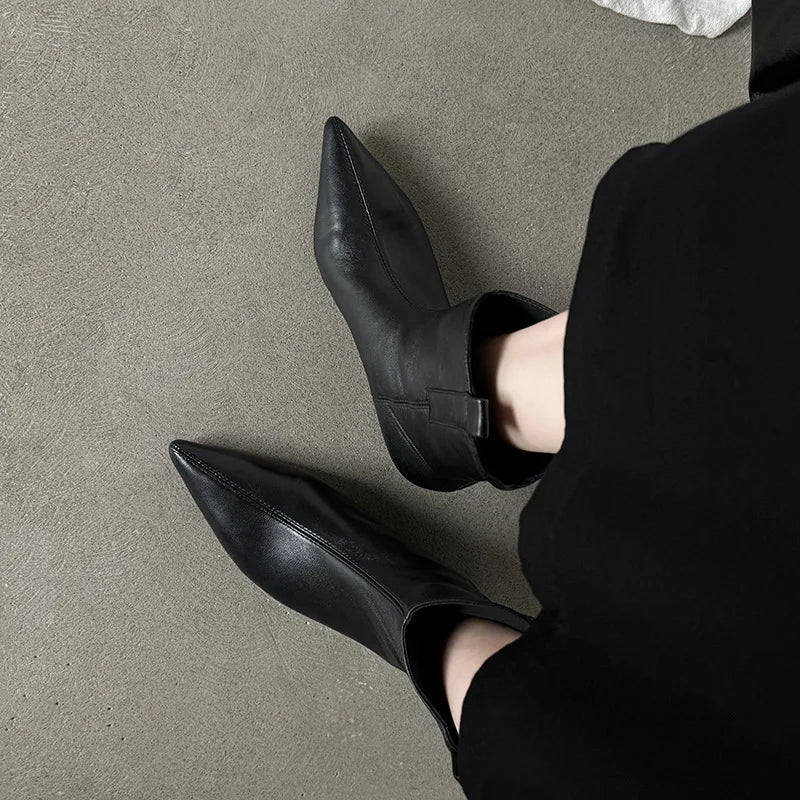 Autumn Sheepskin Short Boots