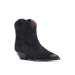 Autumn Suede Embroidery Western Boots