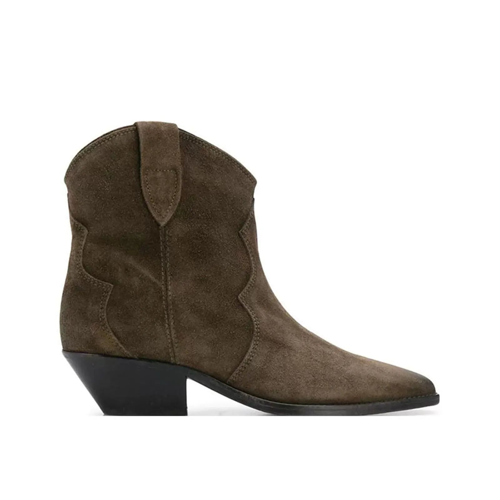 Autumn Suede Embroidery Western Boots