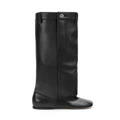 leather Height Increasing Knee high Boots