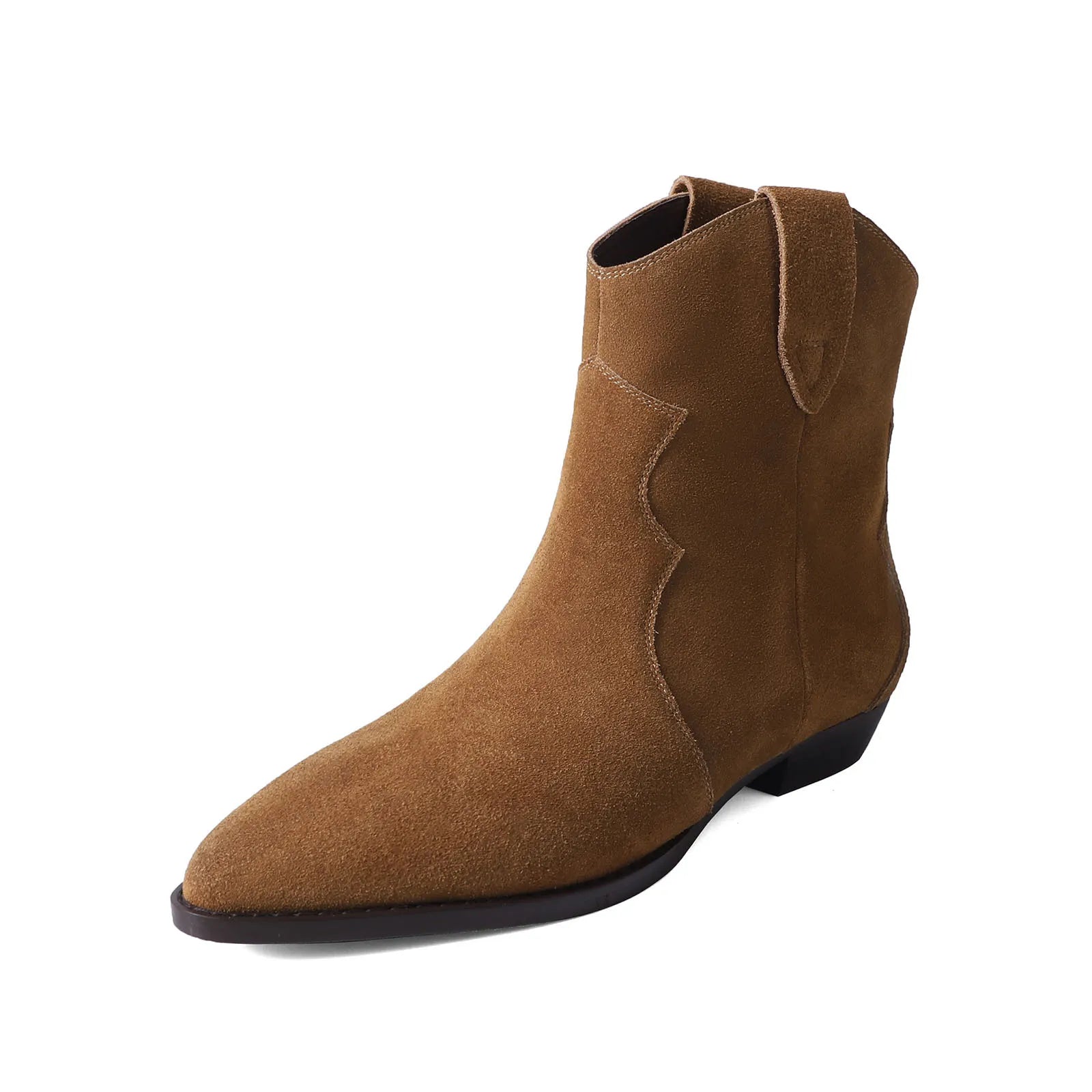 Autumn Cow suede Western Boots