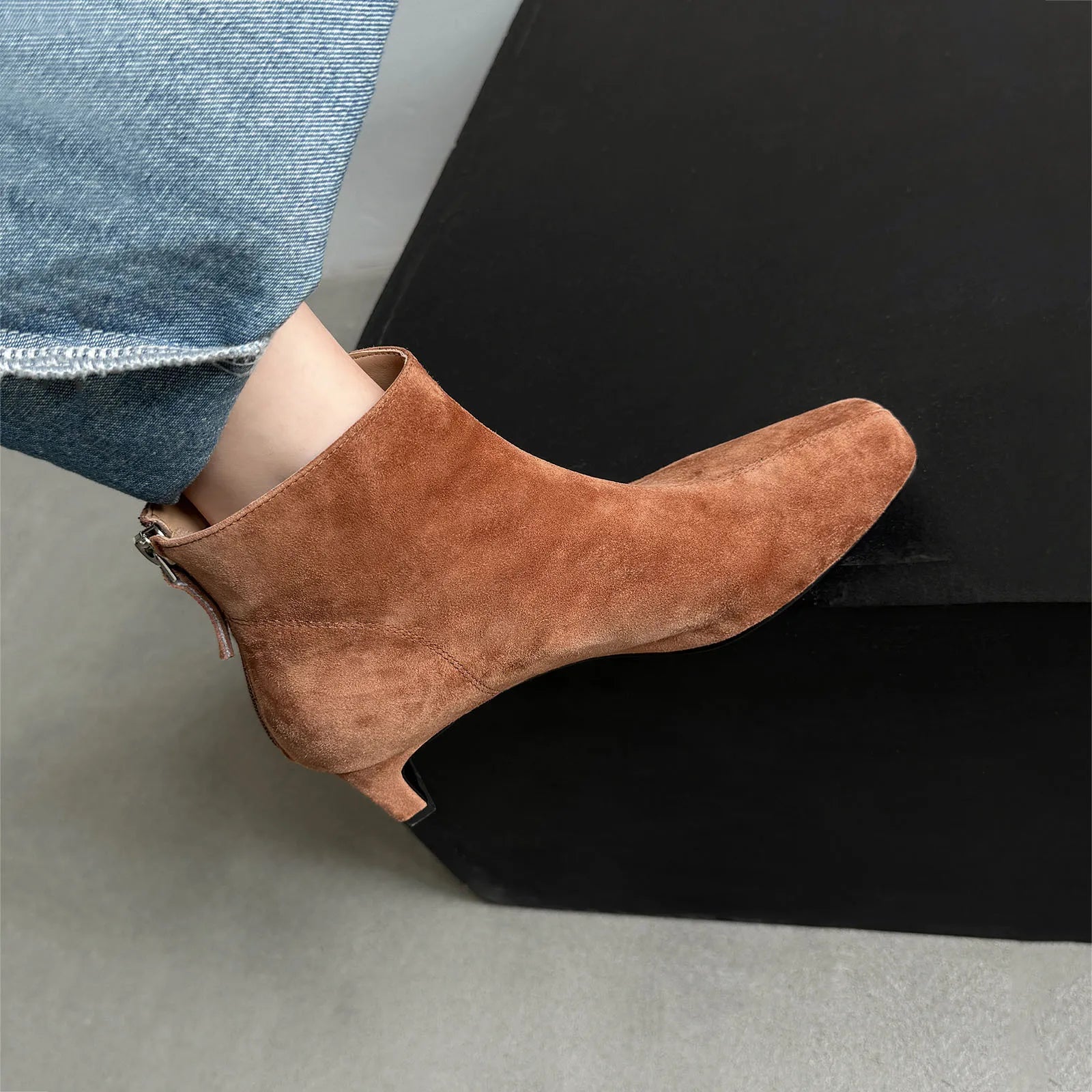 Autumn Sheep suede Short Boots