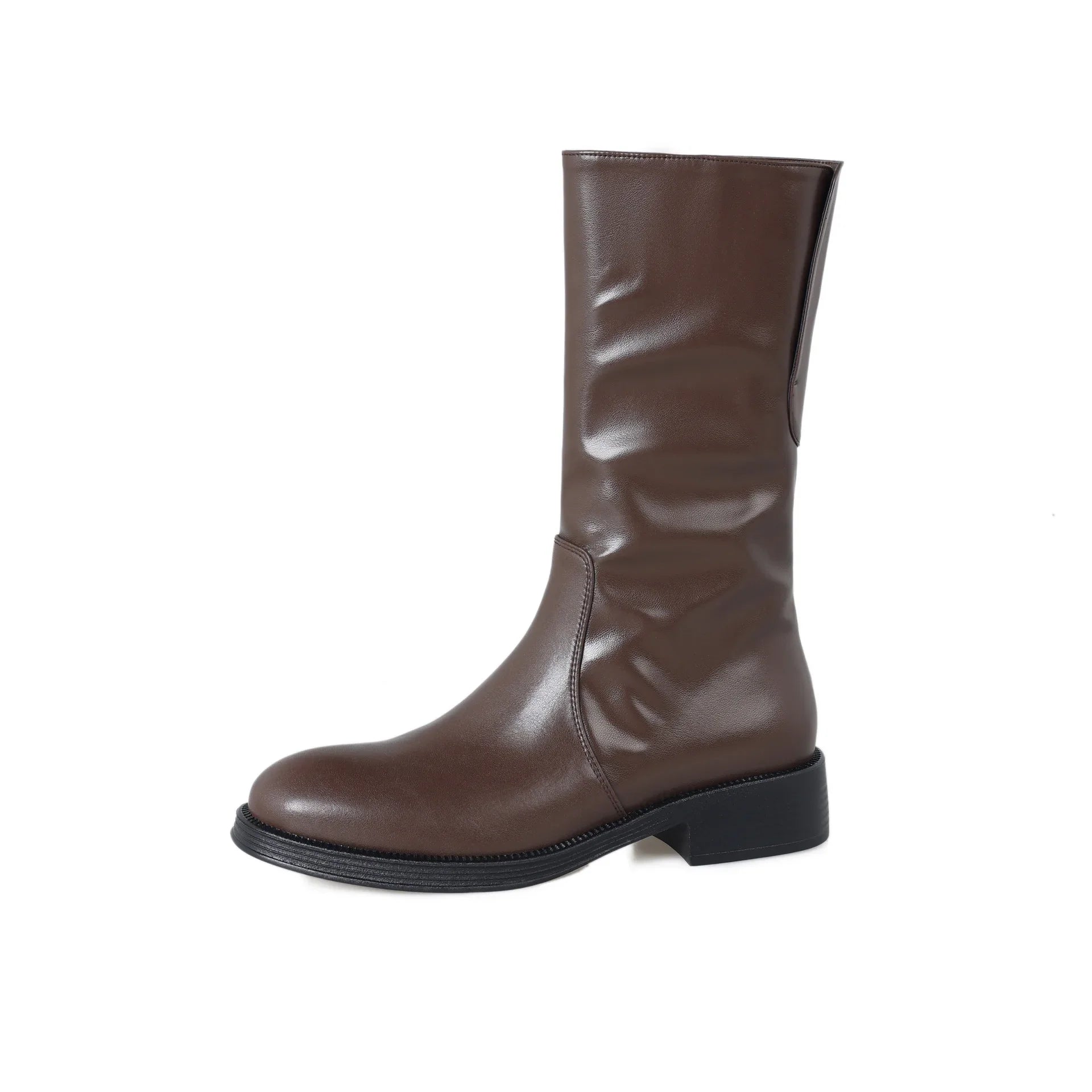 Autumn brown cowhide Chelsea Boots