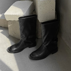 Autumn cowhide Western Boots