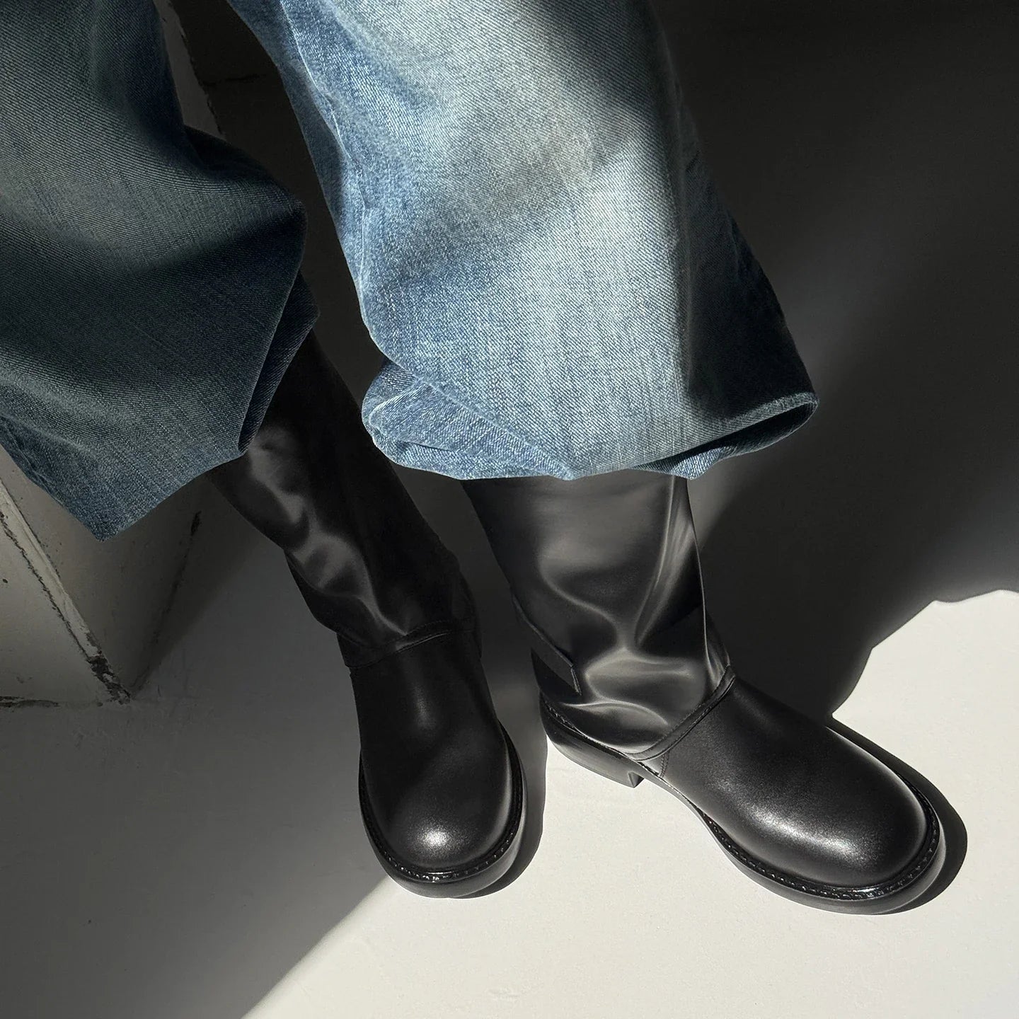 Autumn cowhide Western Boots