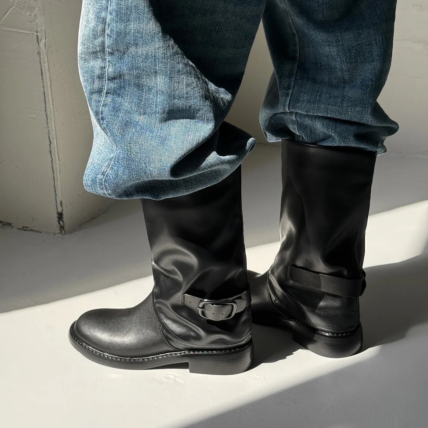 Autumn cowhide Western Boots