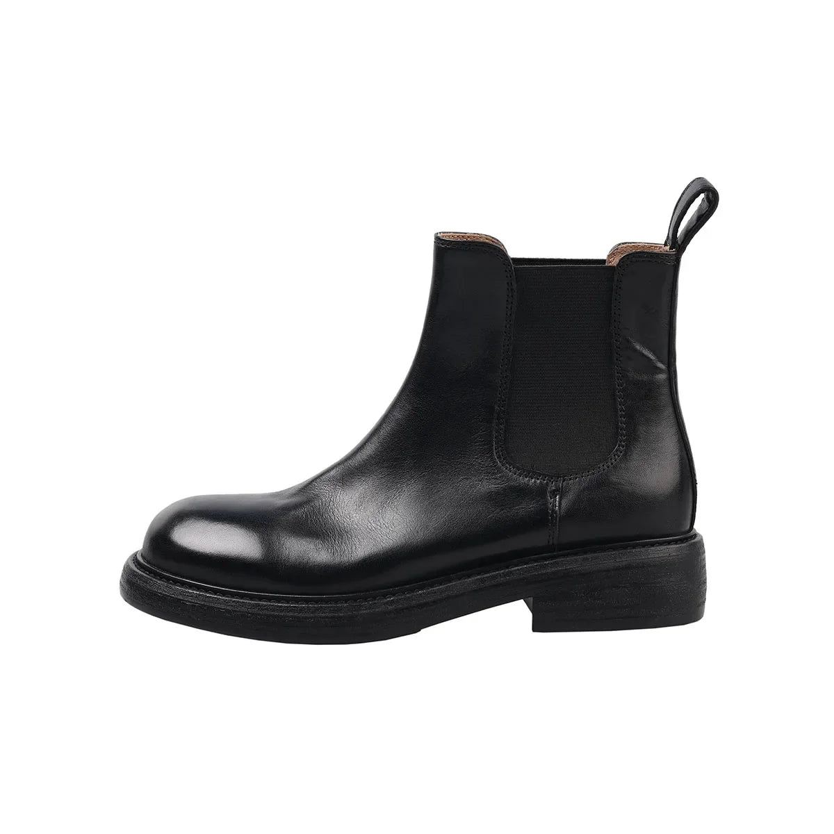 Autumn platform Cowhide Chelsea Boots