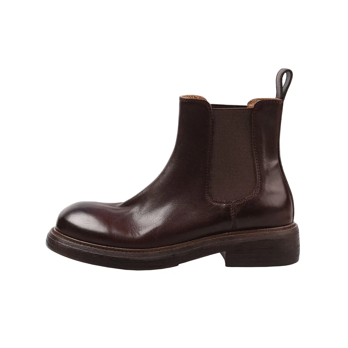 Autumn platform Cowhide Chelsea Boots