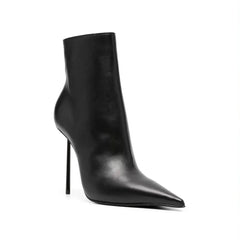 Autumn Black Pointed Toe Short Boots