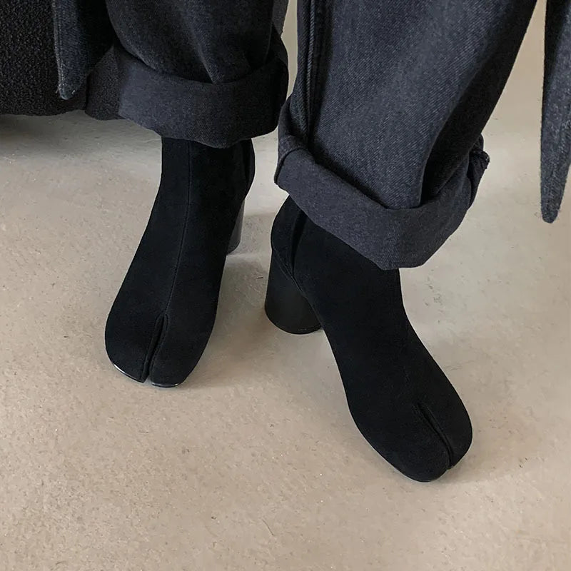 Autumn Brown Sheep suede Short Boots