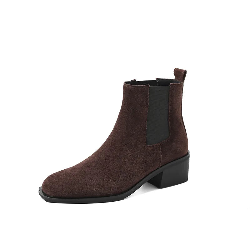 Autumn Coffee Cow suede Mixed Colors