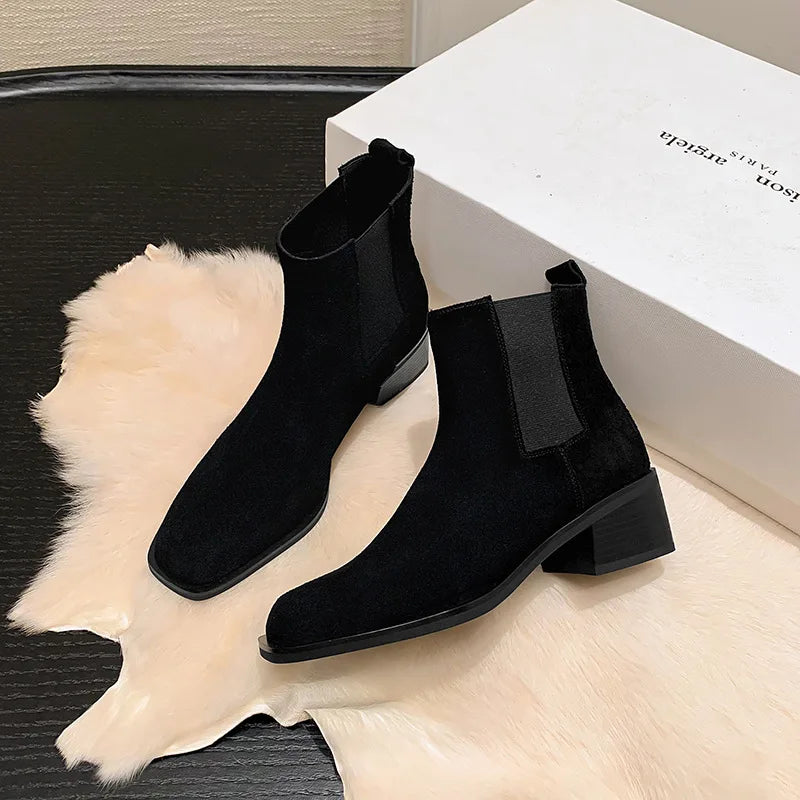 Autumn Coffee Cow suede Mixed Colors