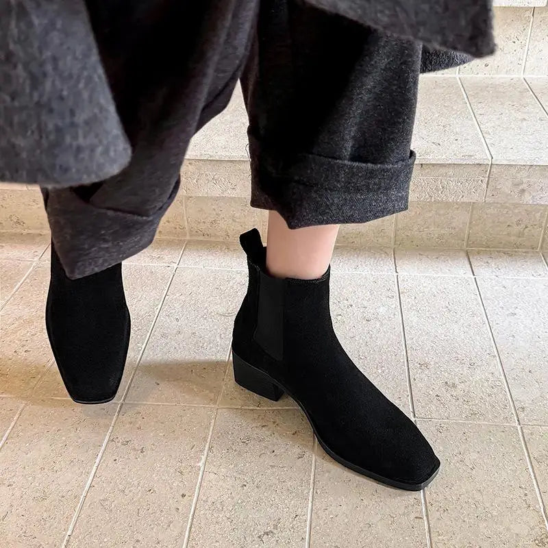 Autumn Coffee Cow suede Mixed Colors