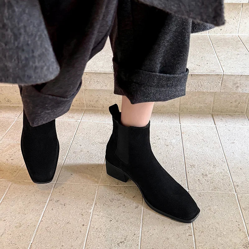 Autumn Coffee Cow suede Mixed Colors