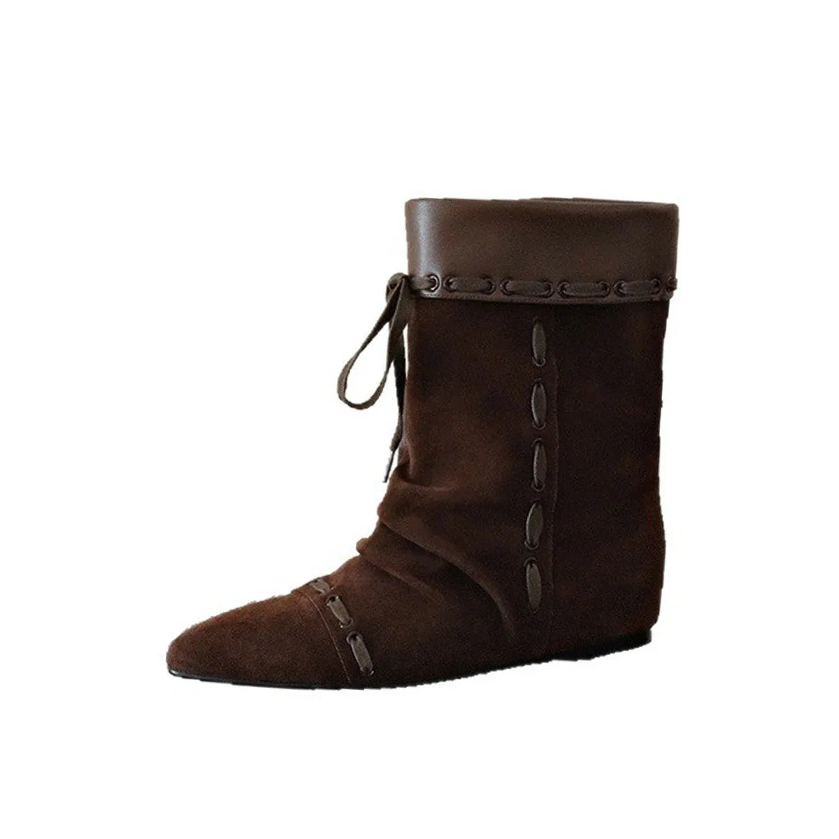 Autumn Cow suede Increased Internal Short Boots