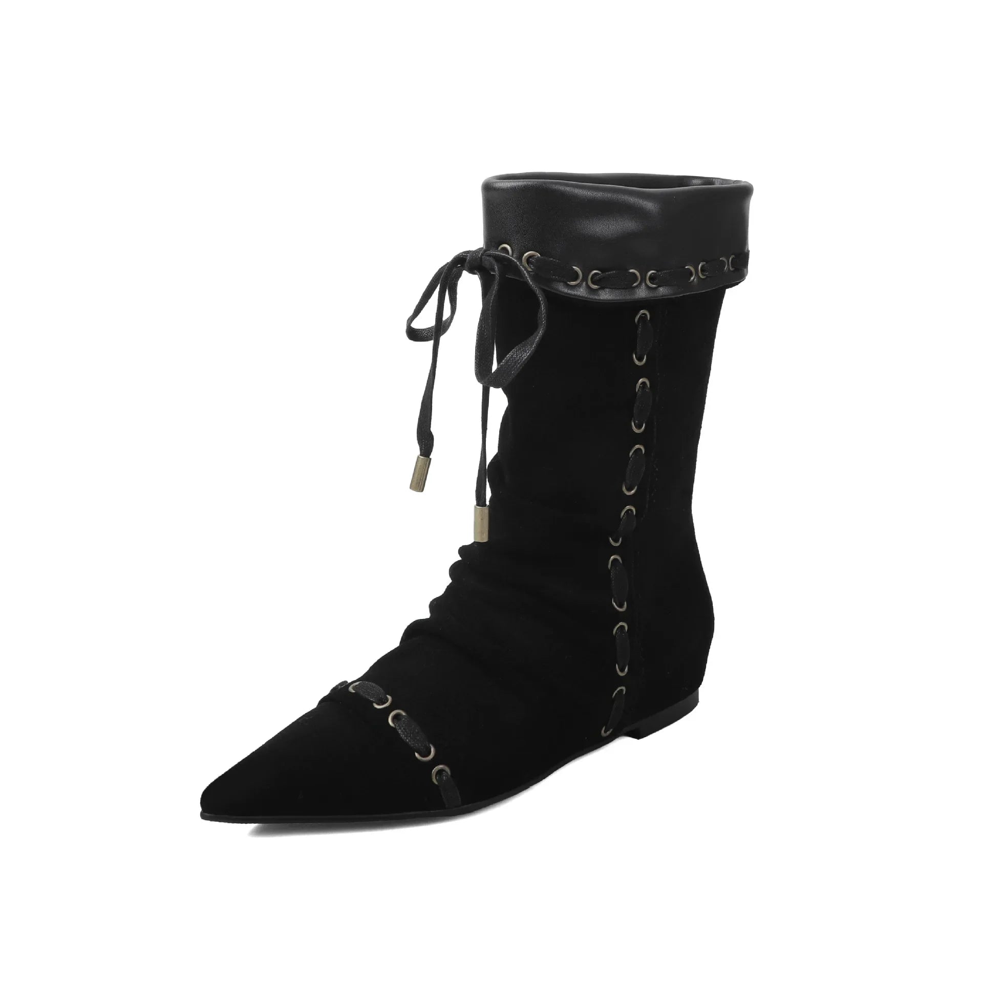Autumn Cow suede Increased Internal Western Boots