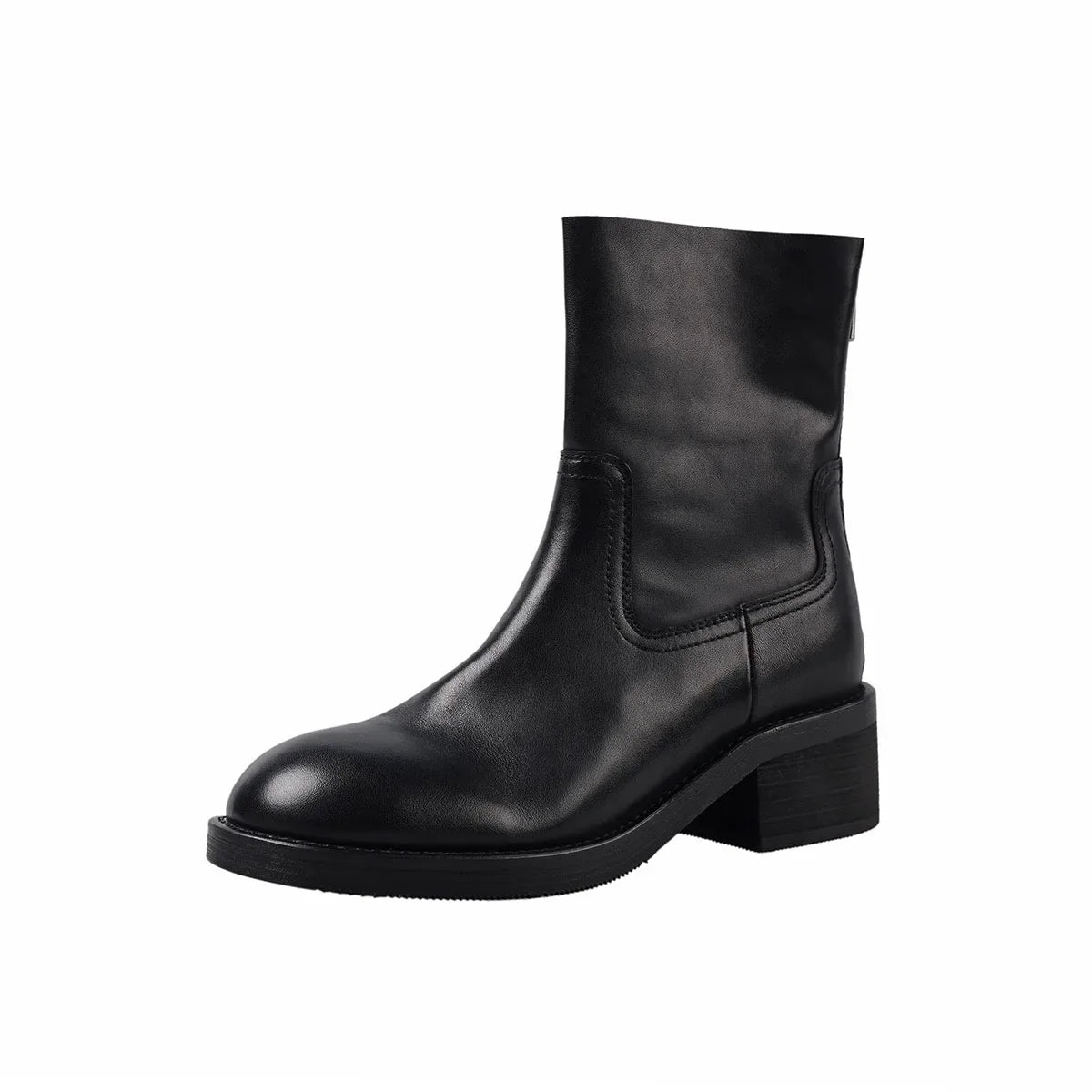 Autumn Cowhide Riding Boots