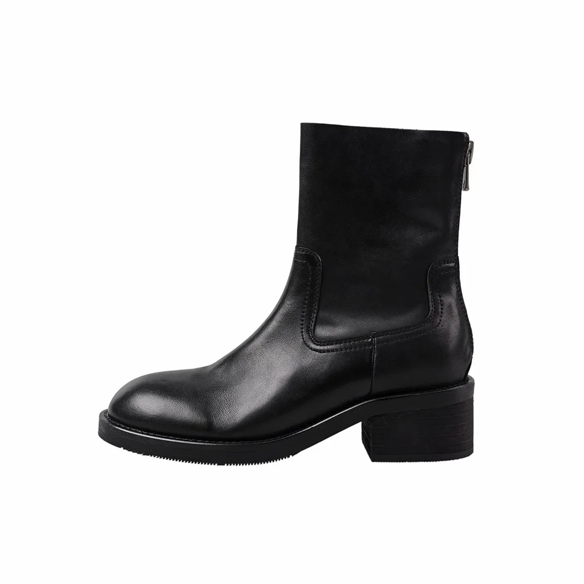 Autumn Cowhide Riding Boots