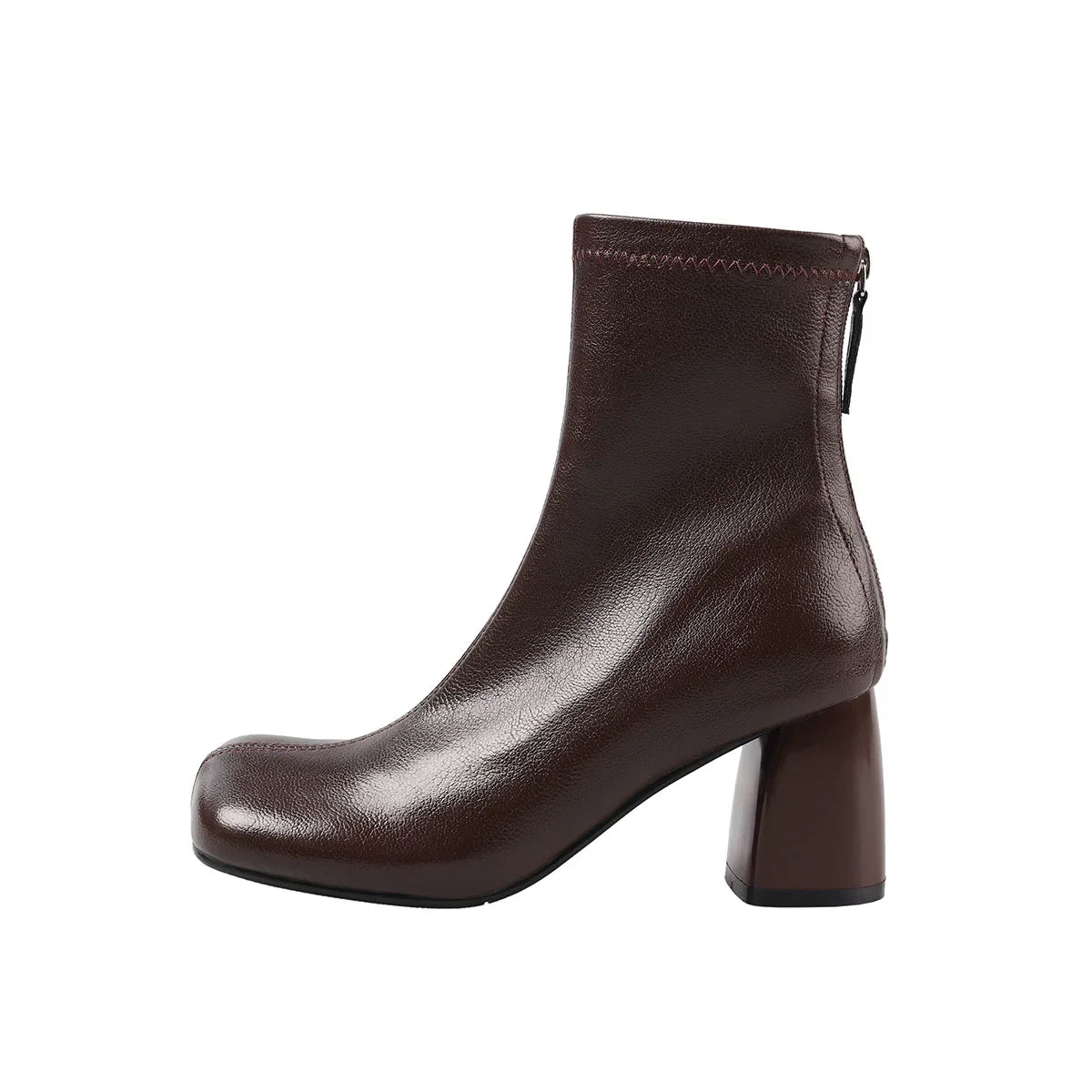Autumn Elastic PU Chunky heels skinny Boots