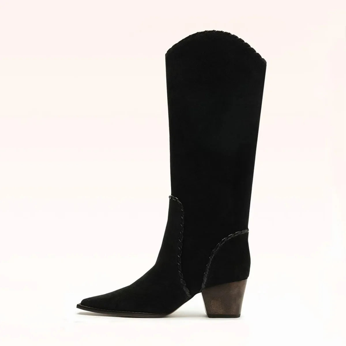 Autumn black nubuck Mid-Calf Boots