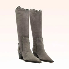Autumn black nubuck Mid-Calf Boots