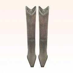 Autumn black nubuck Mid-Calf Boots