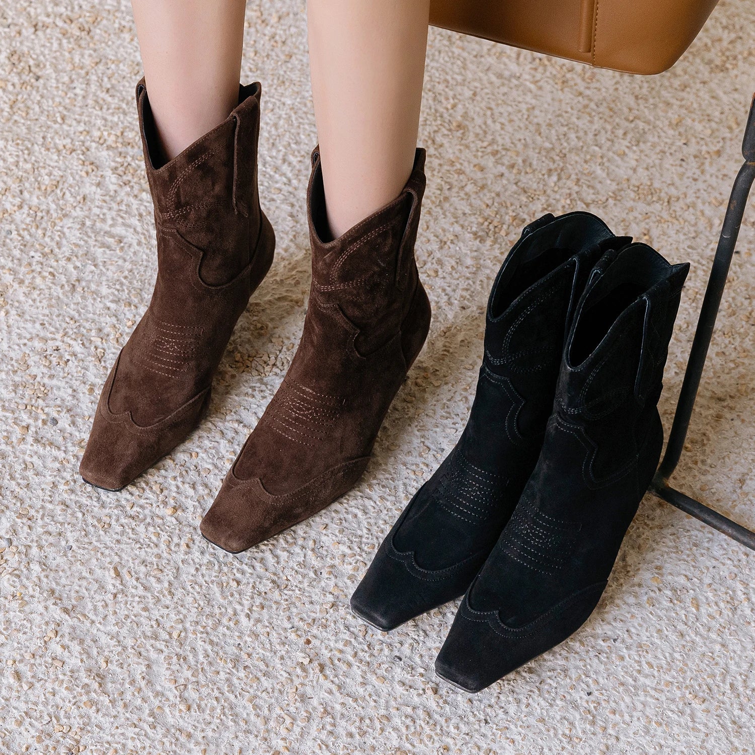 Genuine Leather Cowboy Boots