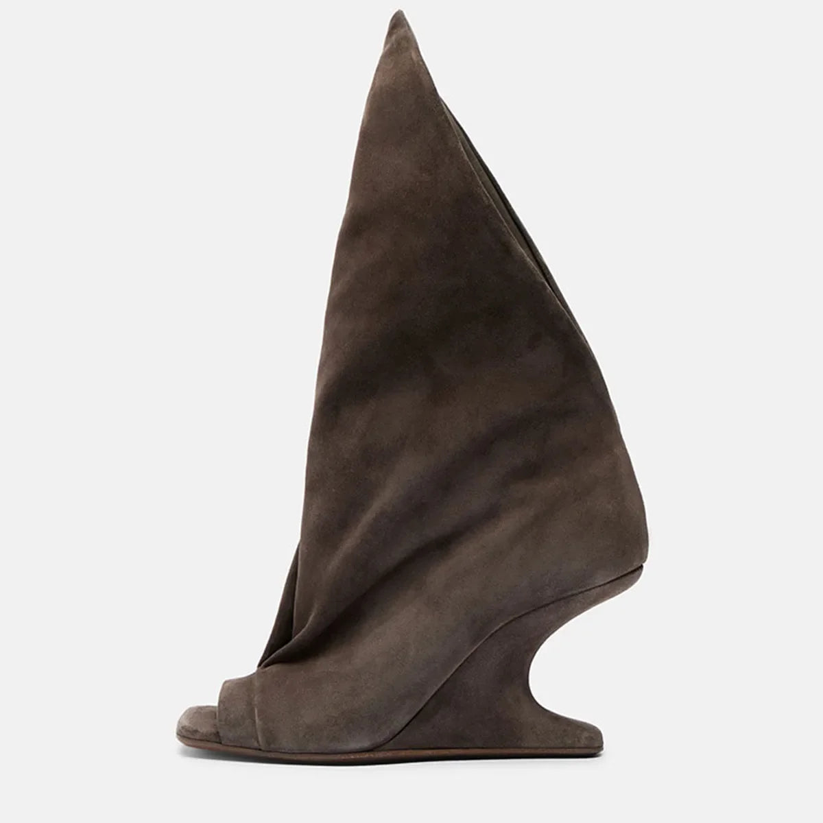 Summer Brown suede Peep toe Boots