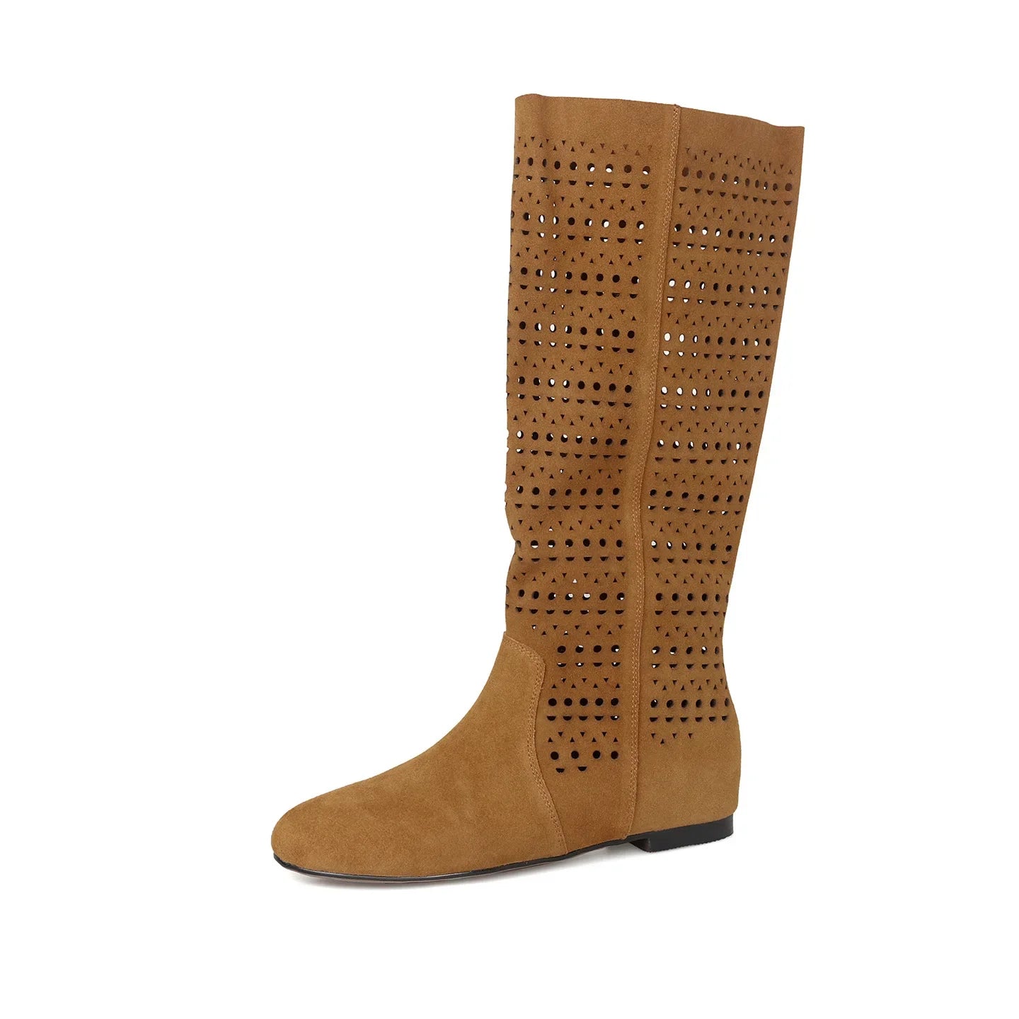 Summer Cow suede Increased Internal Knee high Boots