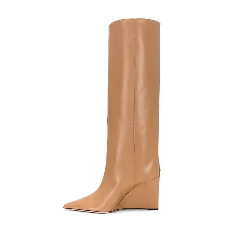 Wedges Knee High Boots