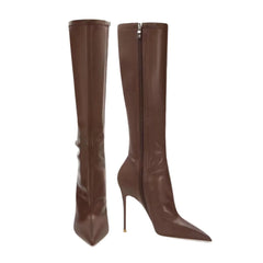 Winter Brown Knee High Boots