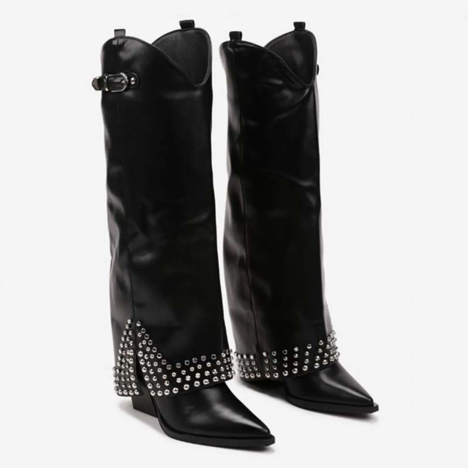 Women's Apricot Suede Knee High Boots