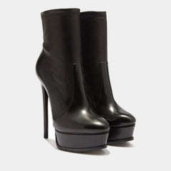 Women's Autumn PU Leather Platform Short Boots