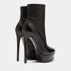 Women's Autumn PU Leather Platform Short Boots