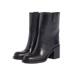 Women's Spring Cowhide Ankle Boots