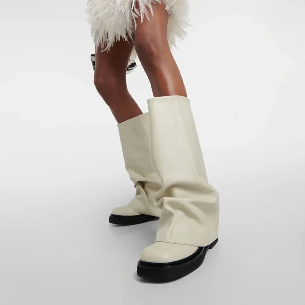 ArdenFurtado Black Trouser legs Knight Boots