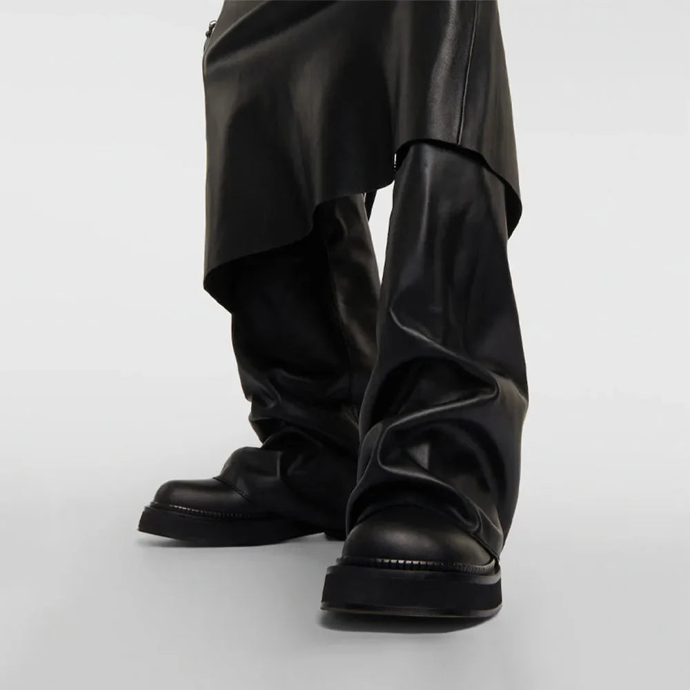 ArdenFurtado Black Trouser legs Knight Boots