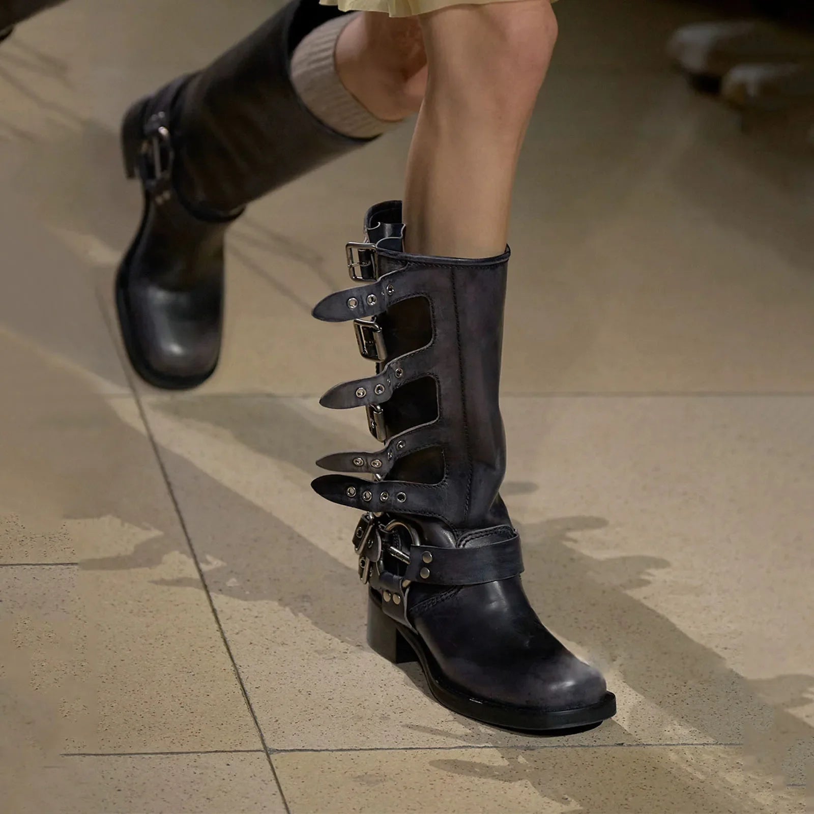 ArdenFurtado Brown Genuine Leather Boots